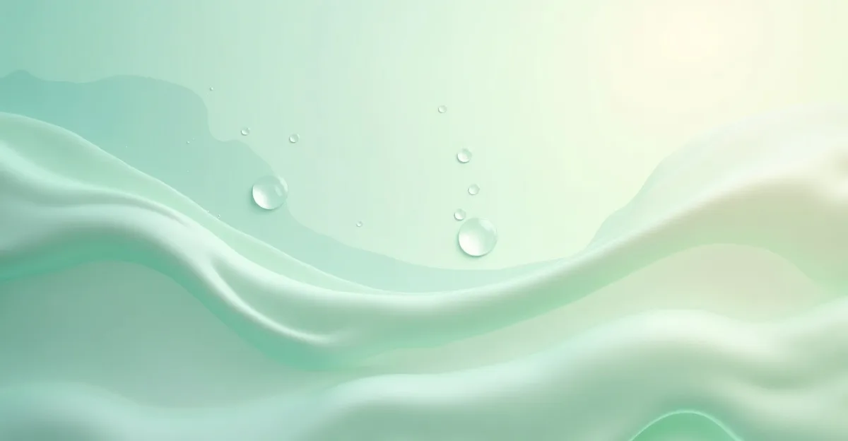 Abstract teal and cream illustration representing modern, physician-led aesthetic medicine and neuromodulator care