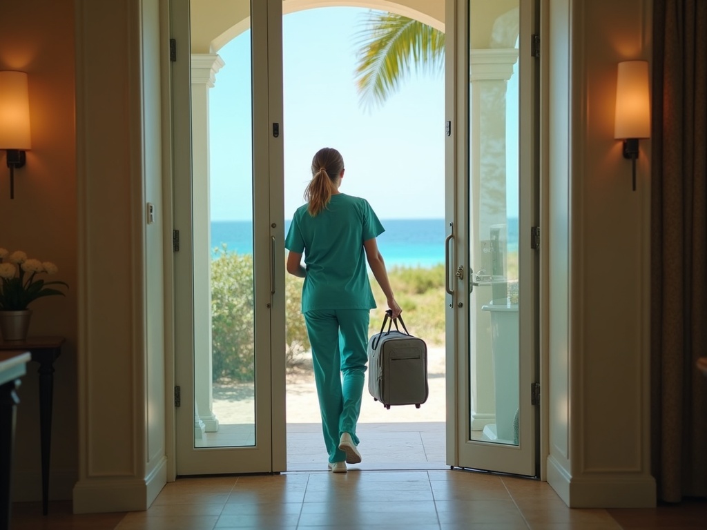 Sarasota IV Doctors mobile IV therapy team arriving at a patient location